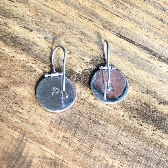 Silpada Sterling Silver Disc Earrings - Picture 2 of 3